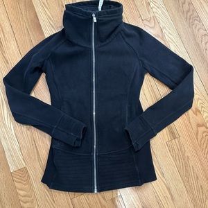 Lululemon black zip up. Size 4